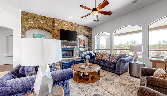 Dog-Friendly Desert Oasis w/a Gourmet Kitchen, Private Pool, & Putting Green