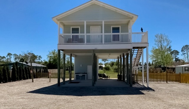 Dog-friendly home blocks from the beach with patio, balcony, & outdoor shower