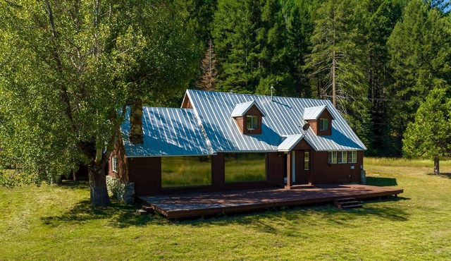 Dog-friendly home on 200 acres with meadow/forest views & river access