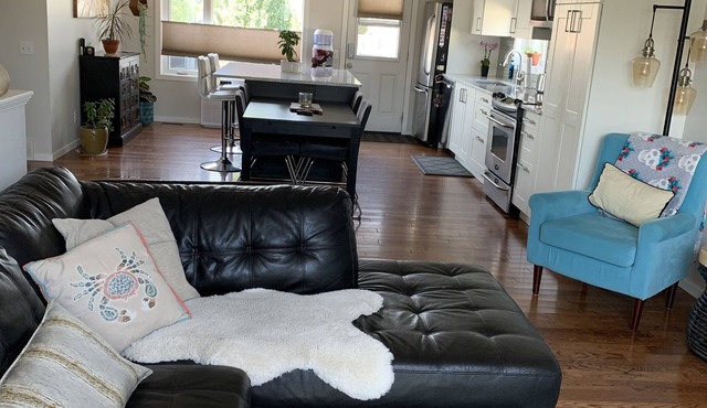 Dog friendly home that is perfectly situated between the mountains and the city.