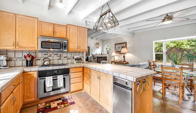 Dog-friendly home with deck & firepit - half a mile to beach