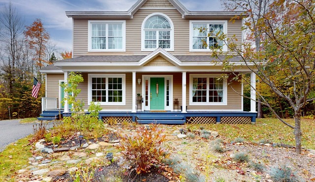 Dog-friendly home with a firepit, furnished deck, game room, & washer/dryer