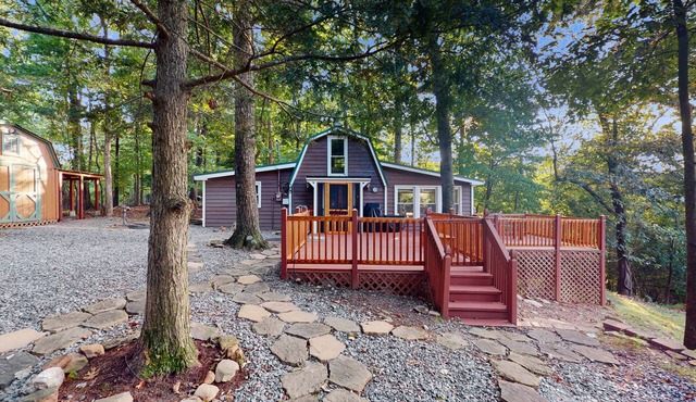 Dog-Friendly Home with Stunning Mountain Views & Cozy Outdoor Escape