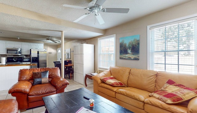 Dog-friendly home with open yard.