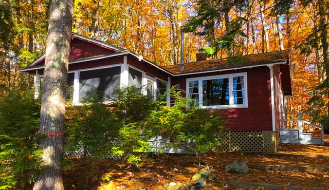 Dog-friendly lakefront cottage - private dock, fireplace, canoe, kayaks & views