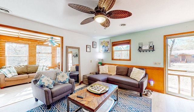 Dog-friendly lake house plus bonus room, firepit, & furnished deck