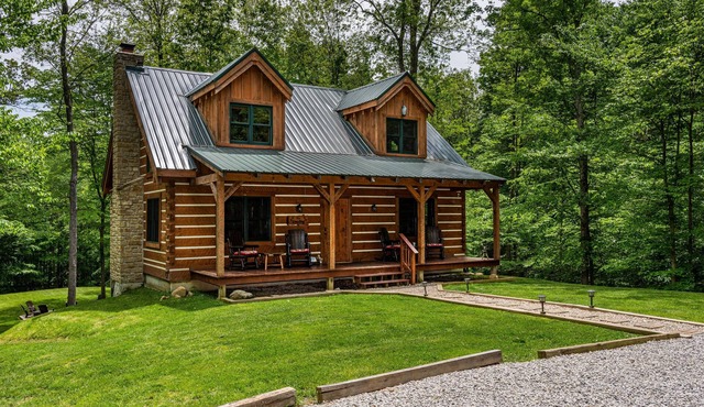 Dog-Friendly Log Cabin | Hot Tub, Game Room & Fireplace 4BR, 3BA