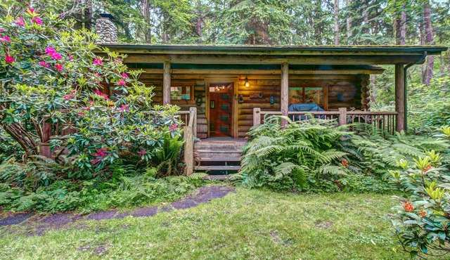 Dog-Friendly Log Cabin Surrounded by Gorgeous Woodlands with Nearby Lake