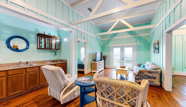 Dog-Friendly Oceanfront Haven with Huge Covered Deck, Water Views & Beach Access
