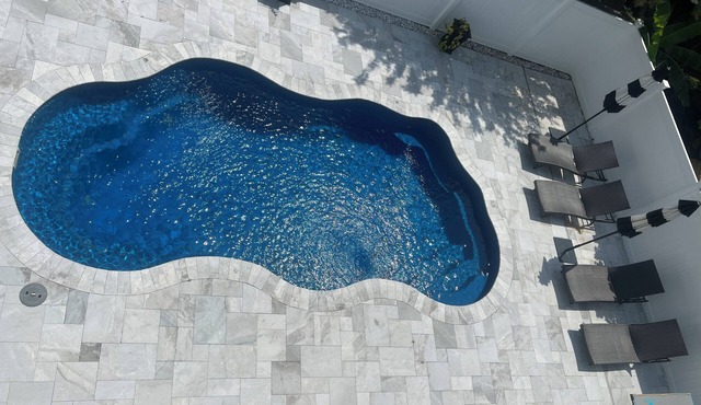 Dog-friendly, Single family home with Private Pool and Steps from the beach!