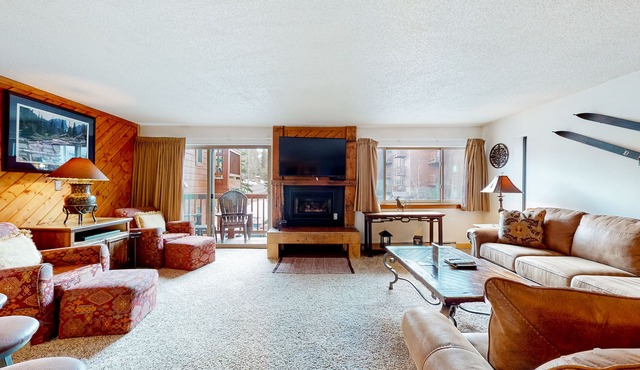 Dog-friendly ski condo with hot tubs, grills, & gym