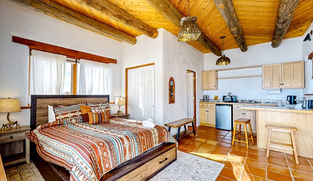 Dog-friendly studio with mountain/beautiful sunset views and AC