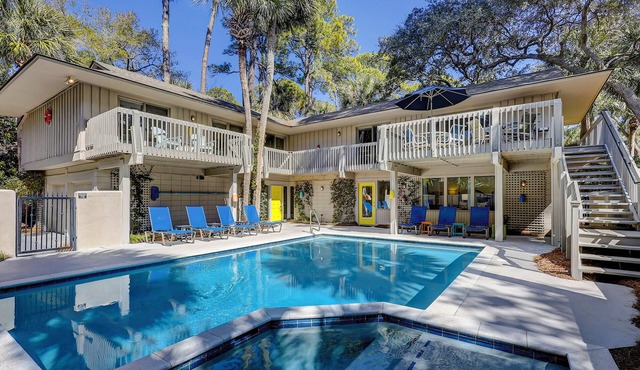 DOG FRIENDLY Five Bedroom Sea Pines Home with Private Pool - 2nd Row Ocean