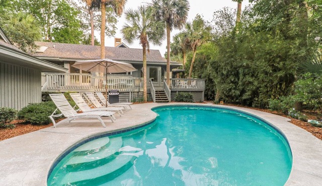 DOG FRIENDLY Four Bedroom 3rd Row Ocean Sea Pines Home with a Private Pool