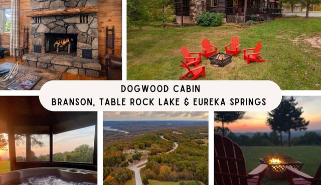 Dogwood Cabin-Hot Tub, Fire Pit, Game Room, Dogs OK! Near Branson & Table Rock L