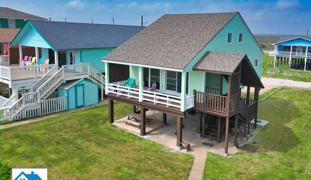 Dolphin on the Beach - Steps to Sand | Beachfront Home for 14 + Dog Friendly