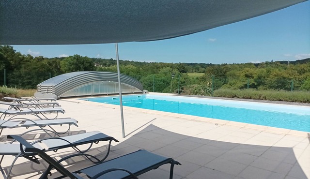 Domaine de la Rebière 15 pers 6 rooms swimming pool 6x12, spa, sauna, fitness, yoga