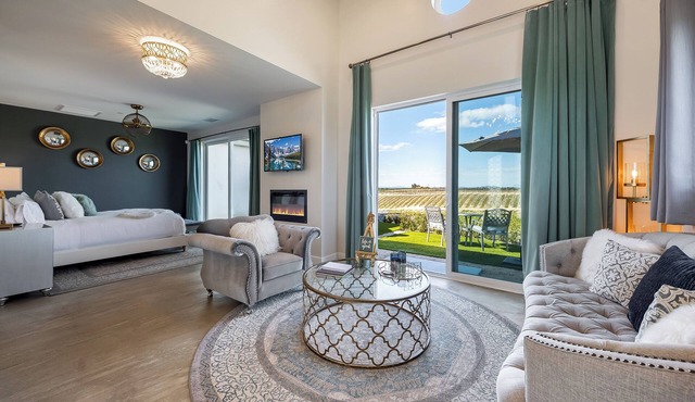 Domaine Chardonnay, one of Temecula Wine Country's premier residential properties, is an exclusive, privately operating, winery estate Bed & Breakfast with 3 beautifully appointed, independent guest suites for overnight accommodations, each featuring