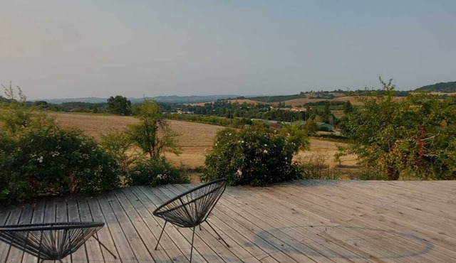 Domaine de Calbiac - On the boardwalk