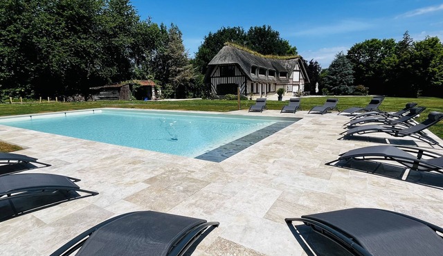 Domaine de la Poterie in Tourgeville Renovated in 2022 with heated swimming pool and tennis courts