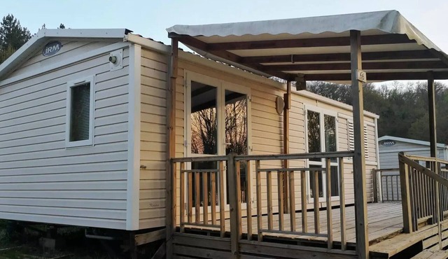 Domaine du Lac de Neguenou * - Mobilhome LUXE - 2 bedrooms - lake view - 47m2 terrace including 6 people