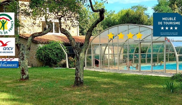 Domaine La Buissière Duravel "Le Gîte" avec piscine couverte privative