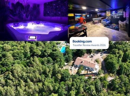 Domaine Le Rocher d Argent avec Piscine Extérieur ,Jacuzzi Intérieur et Salle de jeux