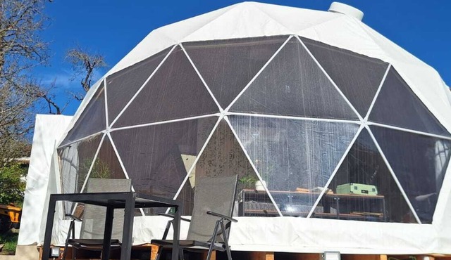 Dome in the middle of nature with jacuzzi