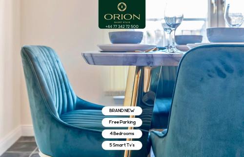 DONALD'S Townhouse - INVOICE and REDUCED PRICE only via ORION SHORT STAYS DUNDEE, 4 Room, 3 bath, Ring Road Access, Fully Equipped, Free Parking - Freshly Renovated and ONLY 12 Mins to STANNERGATE Ports