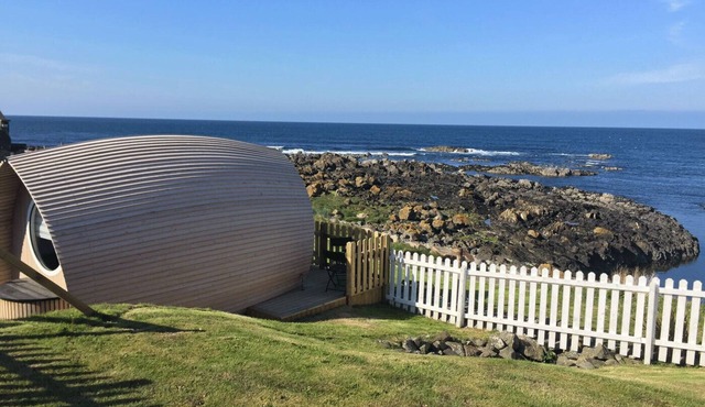 "Door to the Shore" is the ultimate in deluxe glamping accommodation in Scotland