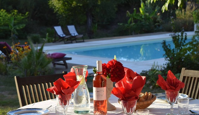 Dordogne holiday home with 12m x 6m heated pool in a beautiful setting