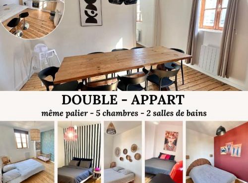 Double appartement jusqu'à 14 personnes en hypercentre de Berck-Plage