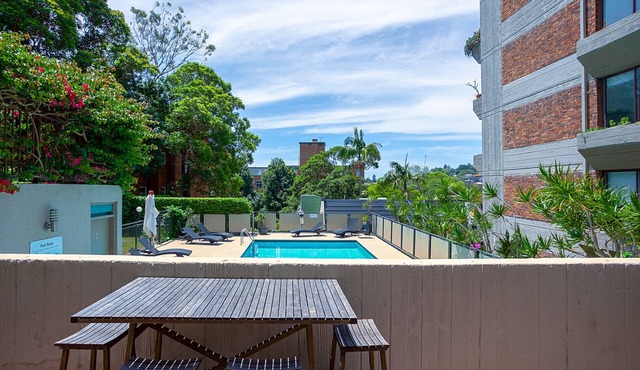 Double Bay three-bedroom apartment with pool