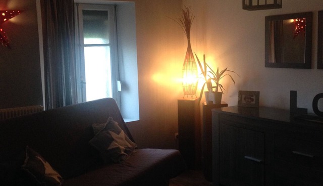 Double room in a house overlooking a natural horizon.