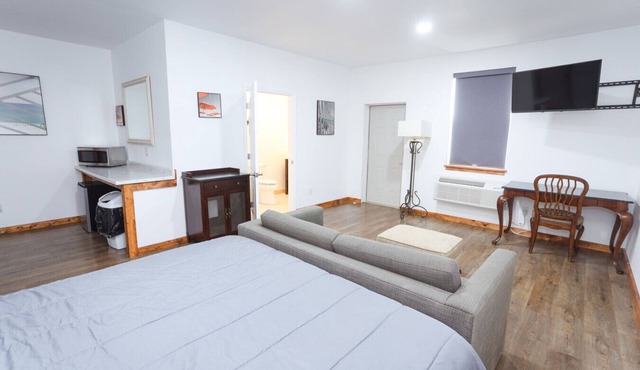Downstairs King-sized Bed