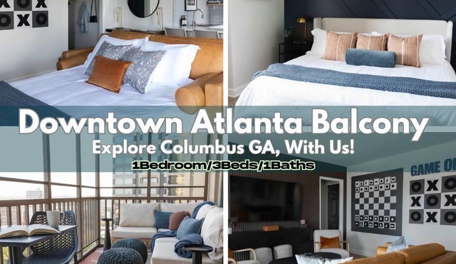 Downtown ATL Condo Balcony/Free Parking/24hr Luggage