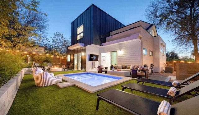 Downtown Designer Estate | Heated Pool/Spa+Theater
