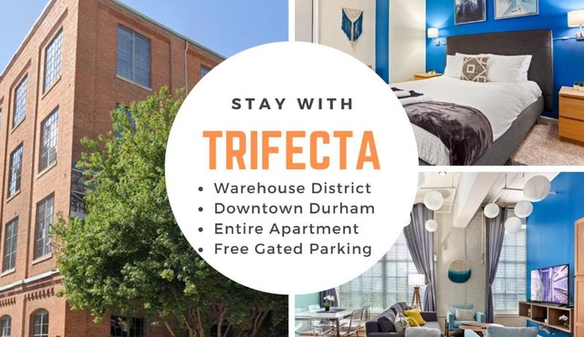 Downtown Durham 2BR Apt Walk Everywhere & Wifi