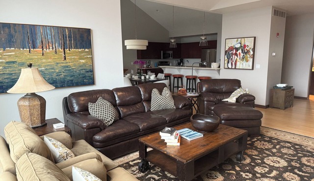 Downtown Fish Creek Luxury Getaway 3BR/2.5BA, Game Room, Elevator & Deck Views!