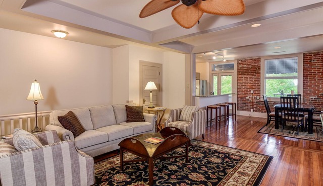 Downtown Hendersonville Loft with private balcony overlooking Main Street.