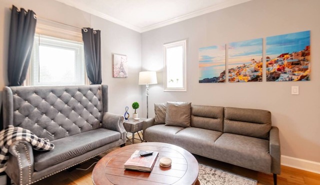Downtown Hideaway in Cute Village Home. Off Street Parking + Washer & Dryer.