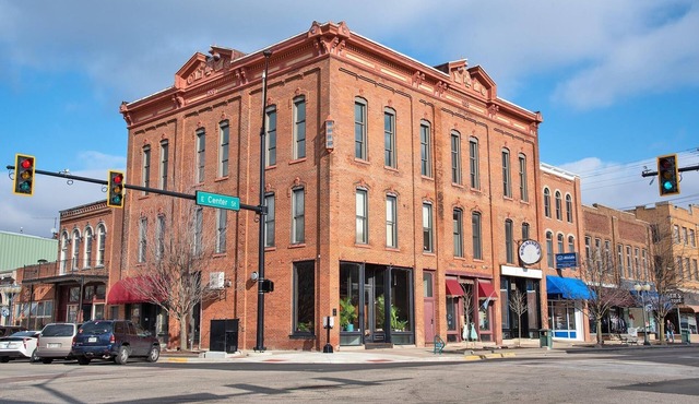 Downtown loft apartment with rooftop balcony