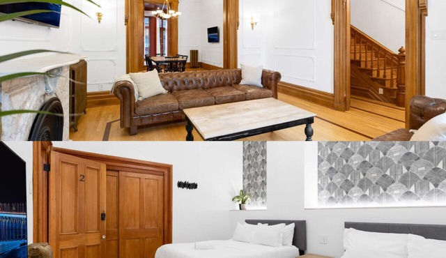 Downtown Montreal | The Spa | 2 Beds, Semi Private Bath, 65` TV, Bed & Breakfast