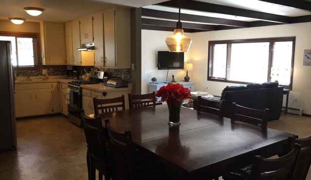 Downtown Ouray home with two living rooms, large yard and deck.