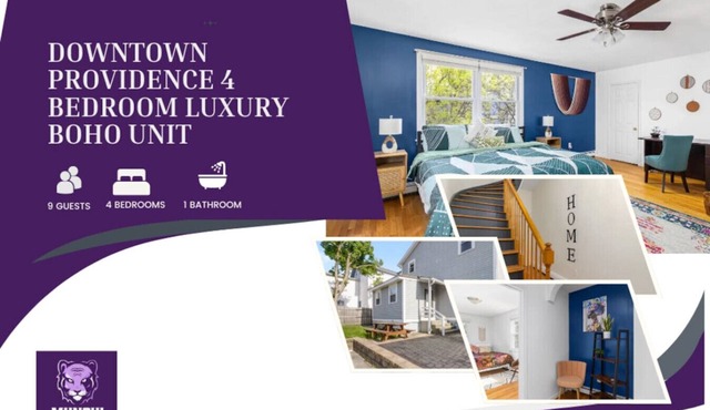 Downtown Providence 4 Bedroom Luxury BoHo Unit