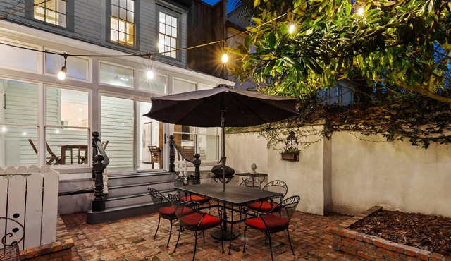 Downtown Retreat on Historic Jones Street | Heated Pool Access | By Southern Belle