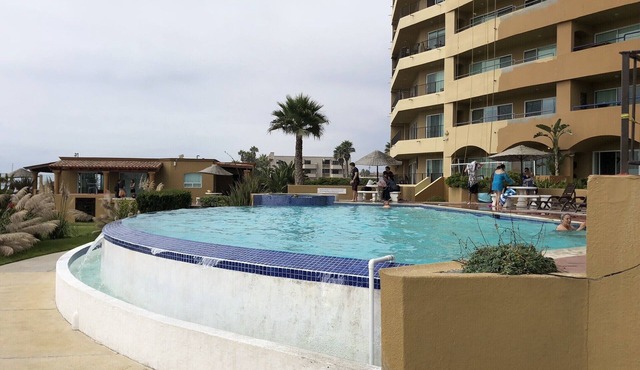 Downtown Rosarito Beach n Sand, 2 bedroom Condo, Directly on Beach Front