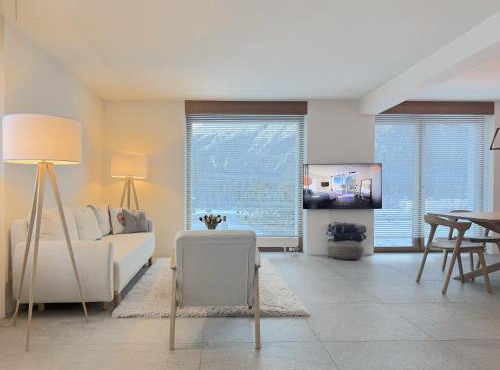 downtown Sankt Moritz luxury apartment with lake view
