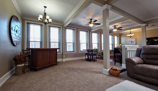 Downtown Sidney Loft close to the fun. Renovated historical building with a view