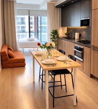 Downtown Toronto Condo Sleeps 6 Two Queen Beds & Sofa Bed Gym Near UofT